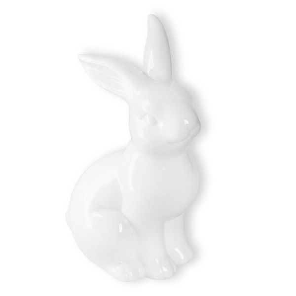 Zajíc porcelán 12cm bílá